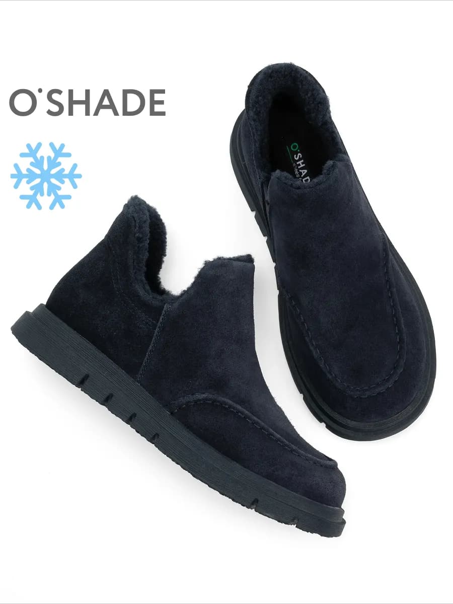 Замшевые ботинки женские зимние - фото 1