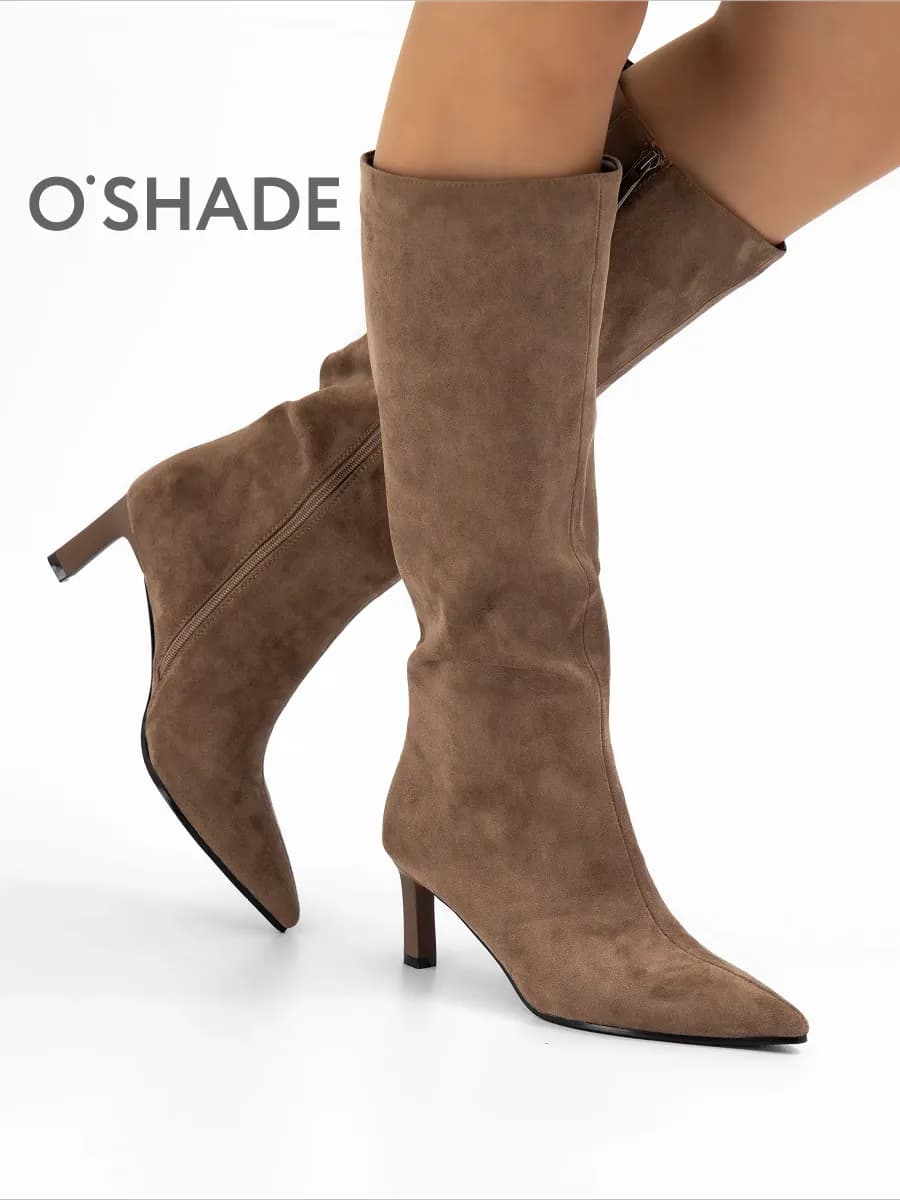 Сапоги демисезонные женские коричневые