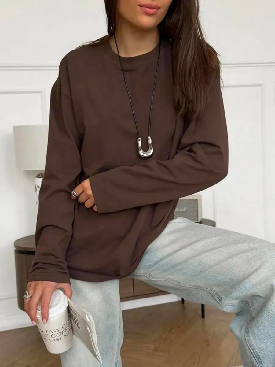 Лонгслив базовый хлопок