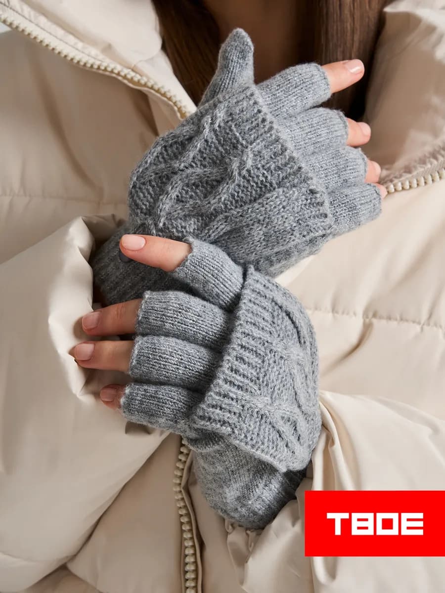 Перчатки с откидным верхом