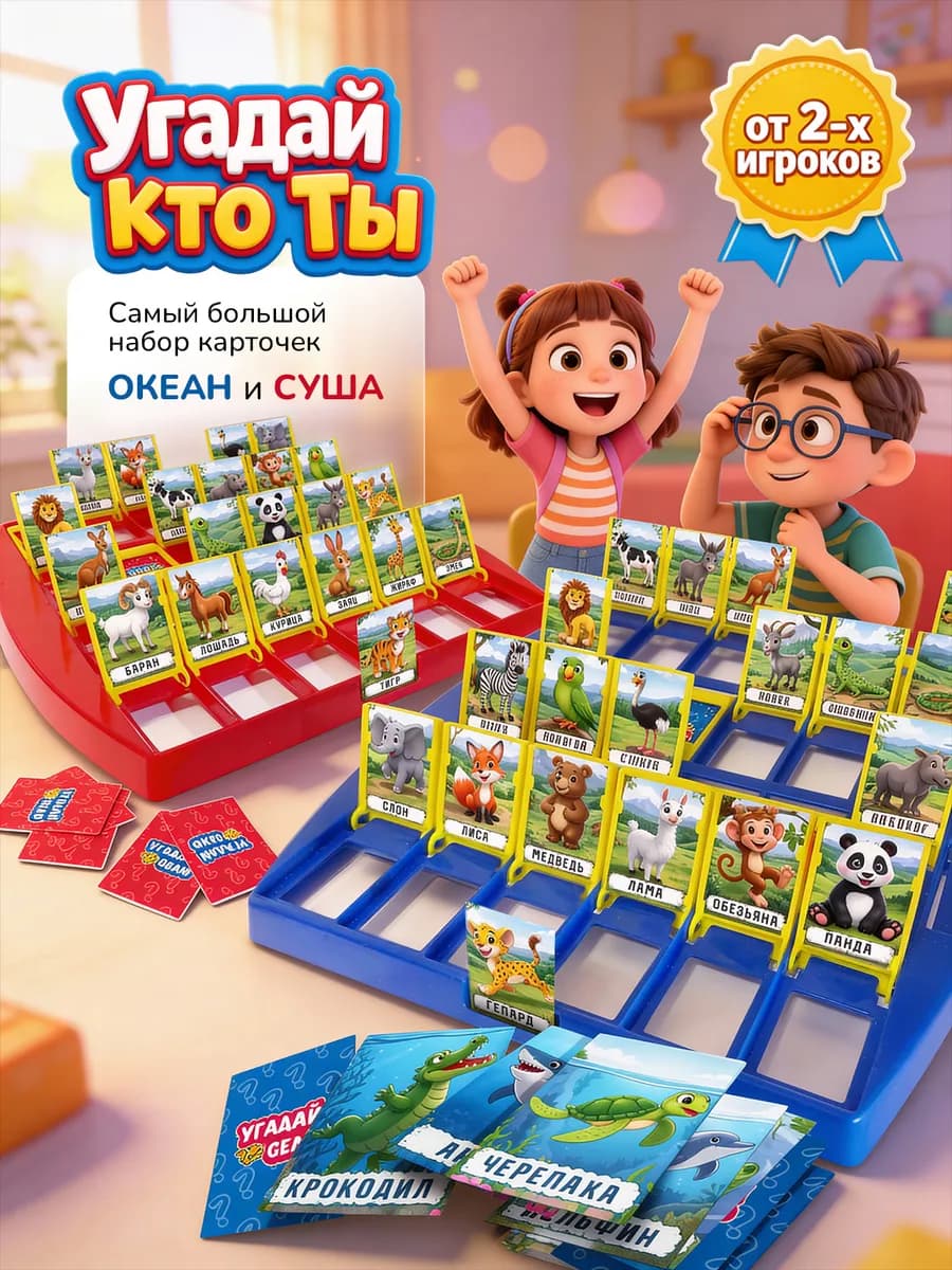 Игра настольная Угадай кто на 23 февраля и 8 марта