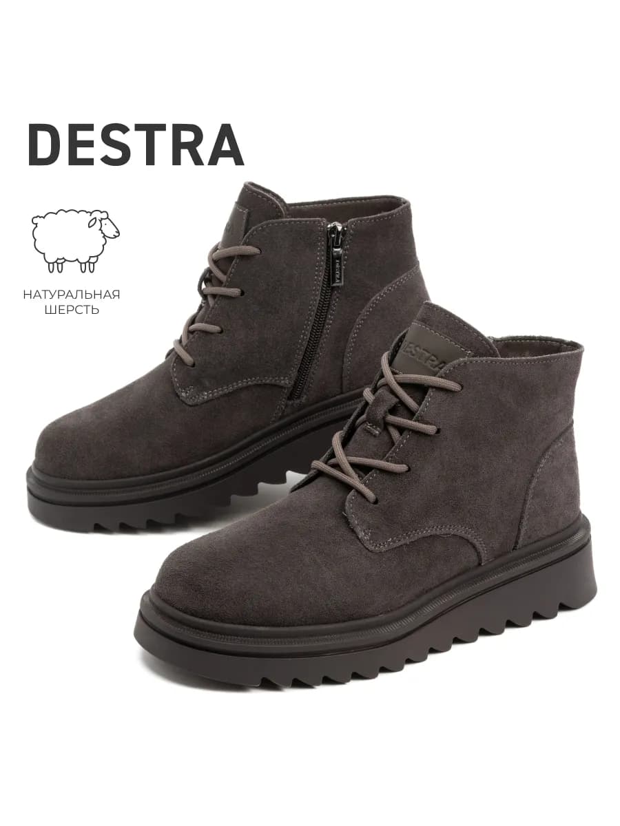 Ботинки женские зимние замшевые