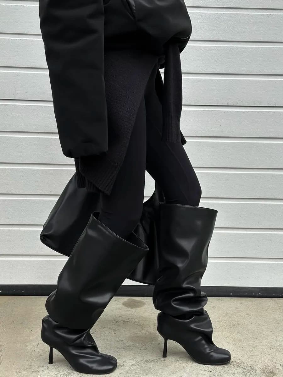 Сапоги ботфорты демисезонные