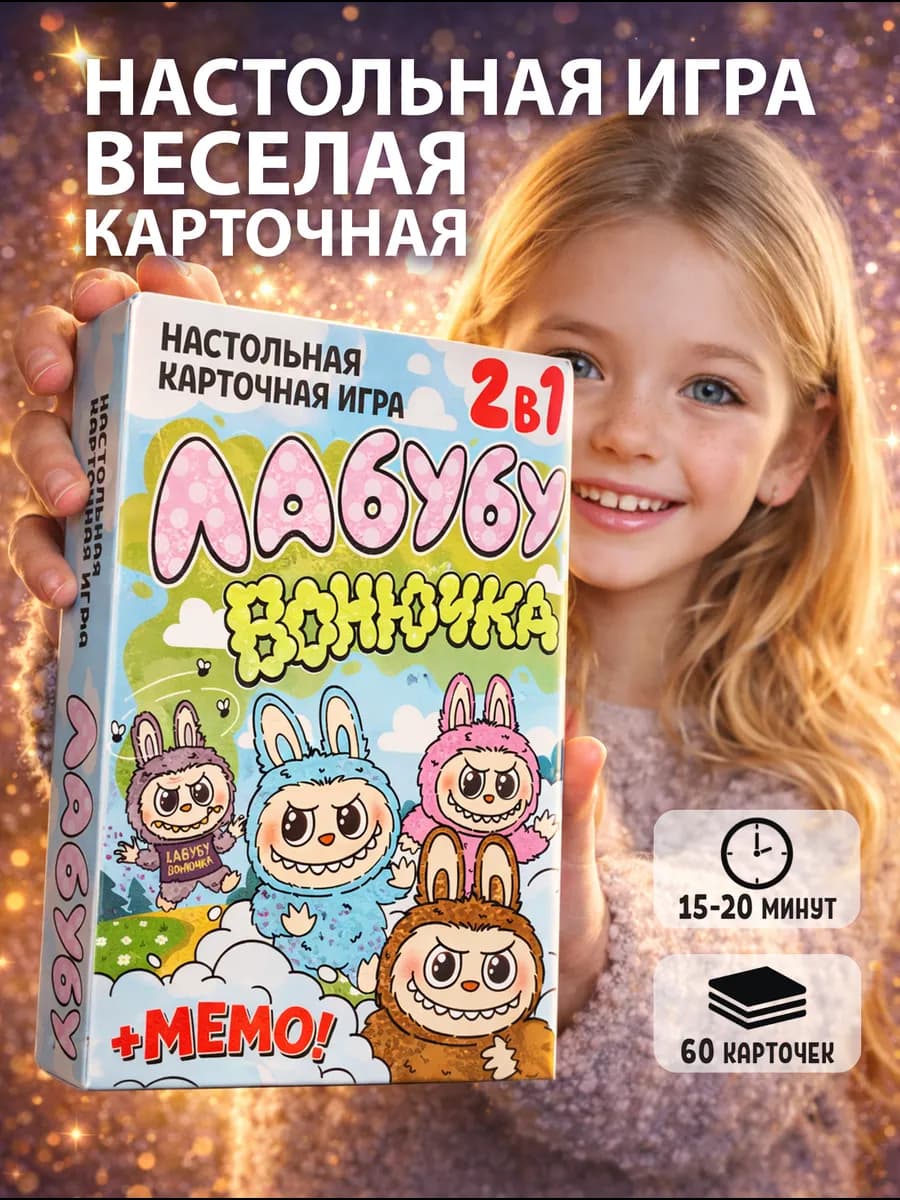 Настольная игра для детей и всей семьи Лабубу Вонючка 2в1