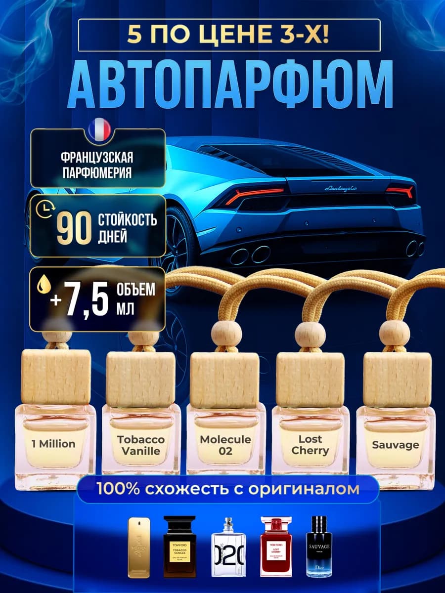 Автопарфюм ароматизатор набор для машины