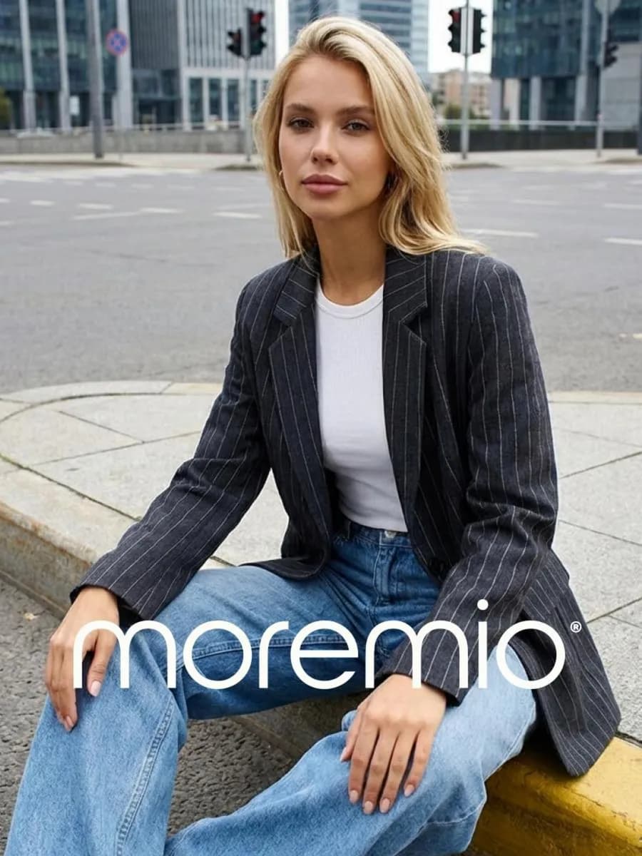 Удлиненный пиджак приталенный