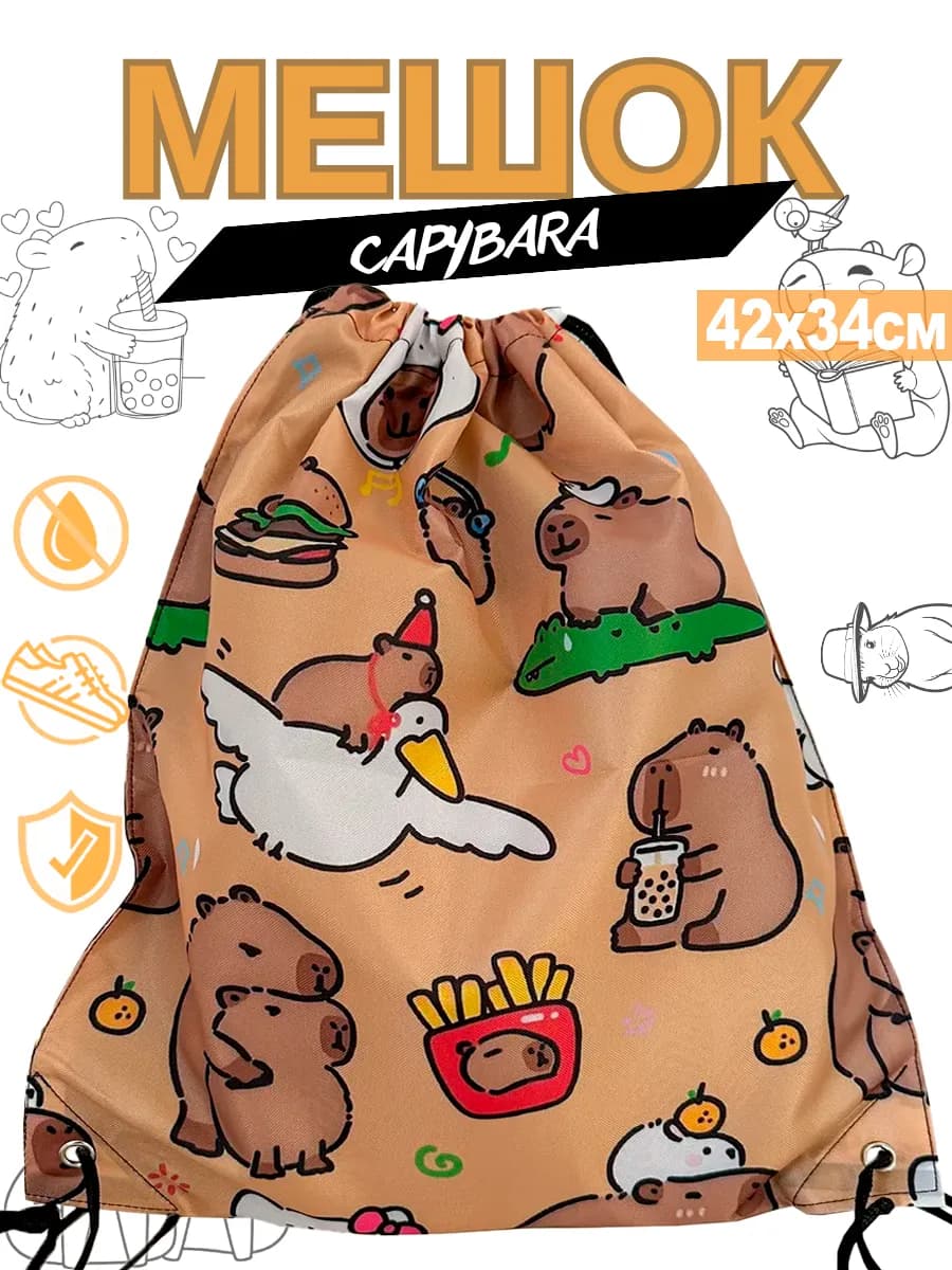 Мешок для обуви Капибара