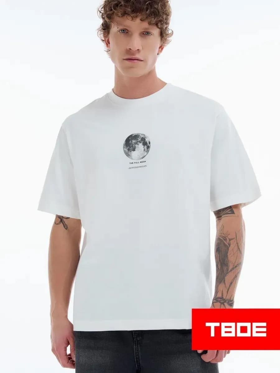 Футболка с принтом полнолуния