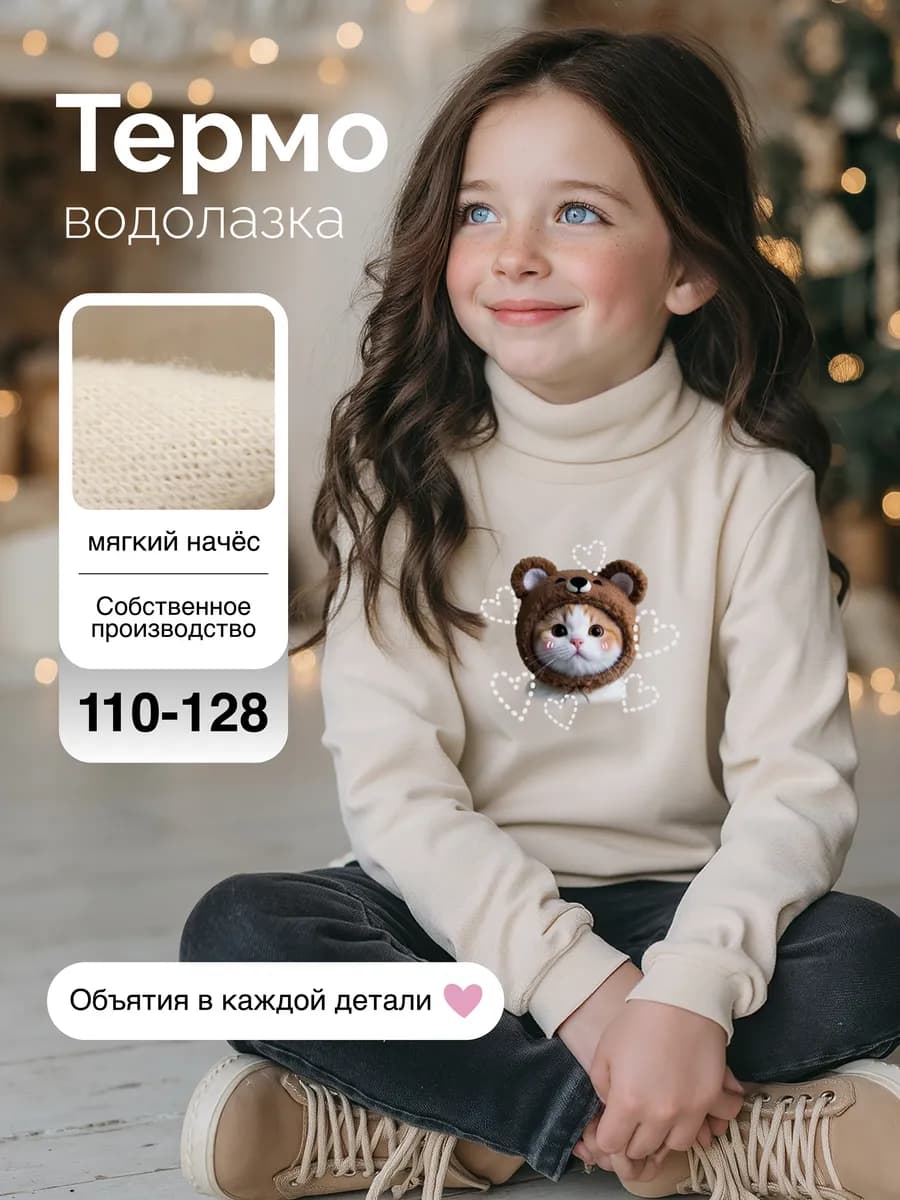 Водолазка свитер теплая с высоким горлом