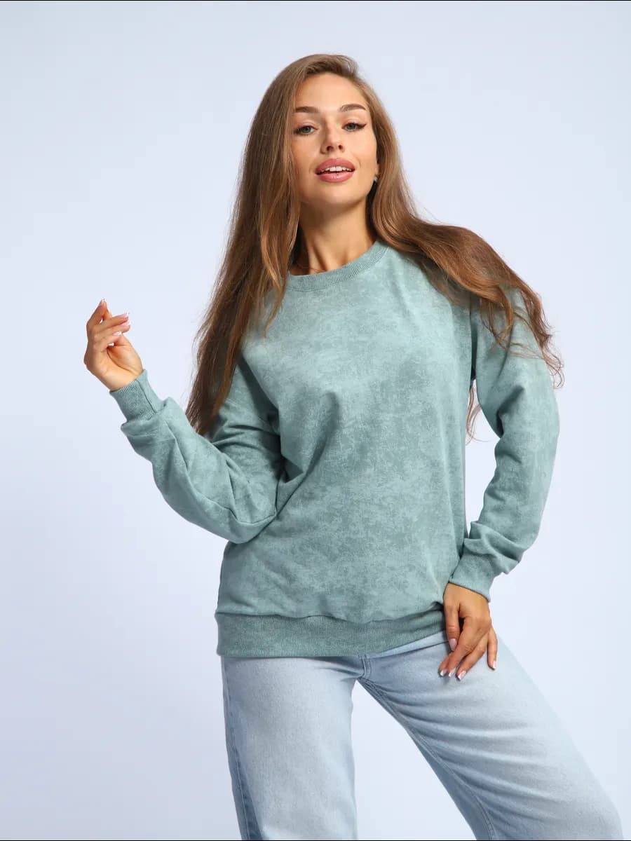 Свитшот оверсайз футер ебез начеса