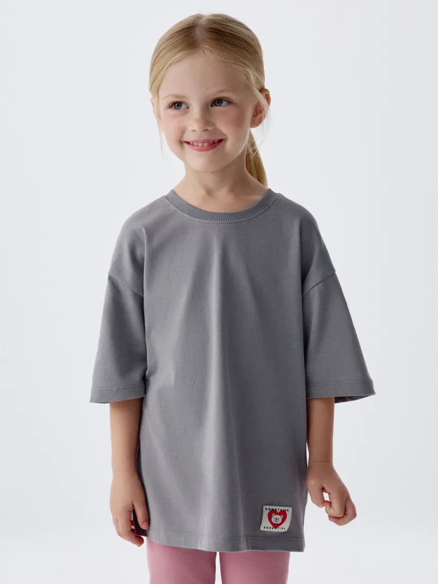 Футболка базовая однотонная из хлопка - фото 1