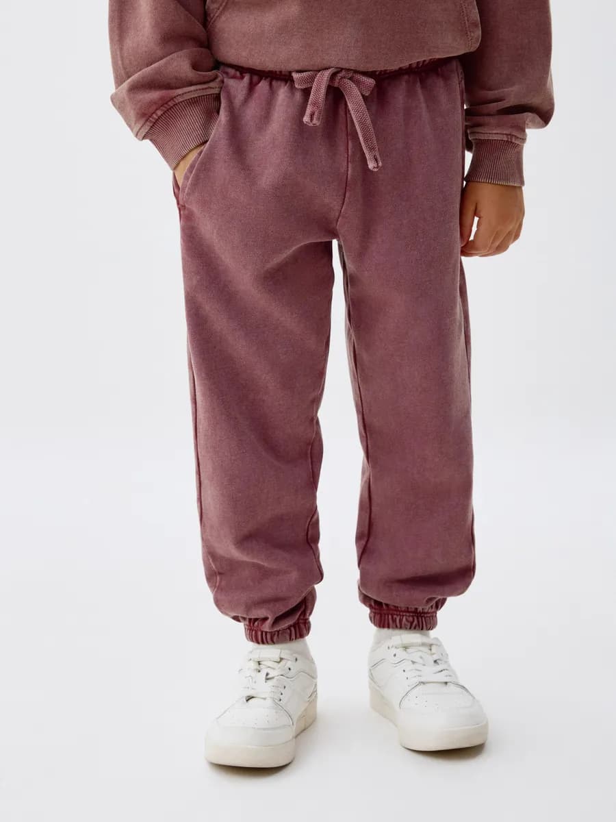 Брюки джоггеры на резинке трикотажные