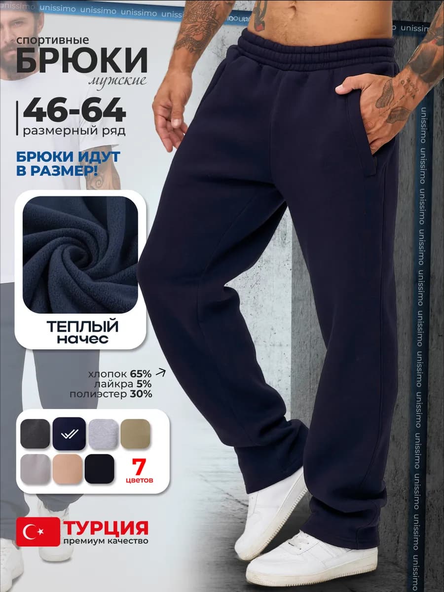 Спортивные брюки с начесом