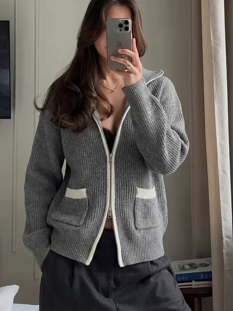 Кофта на молнии