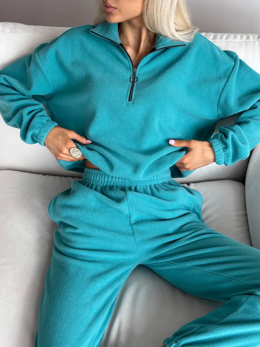 Спортивный костюм флисовый на молнии