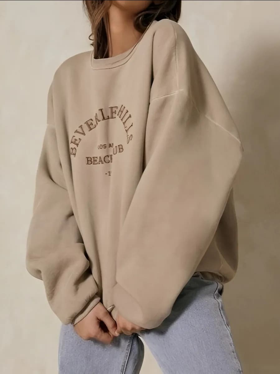 Свитшот оверсайз длинный y2k