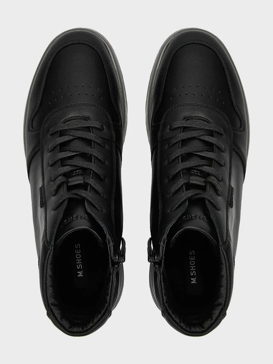 Кеды мужские кожаные демисезонные высокие