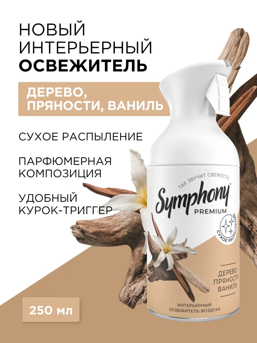 Освежитель воздуха спрей с триггером сухое распыление 250 мл