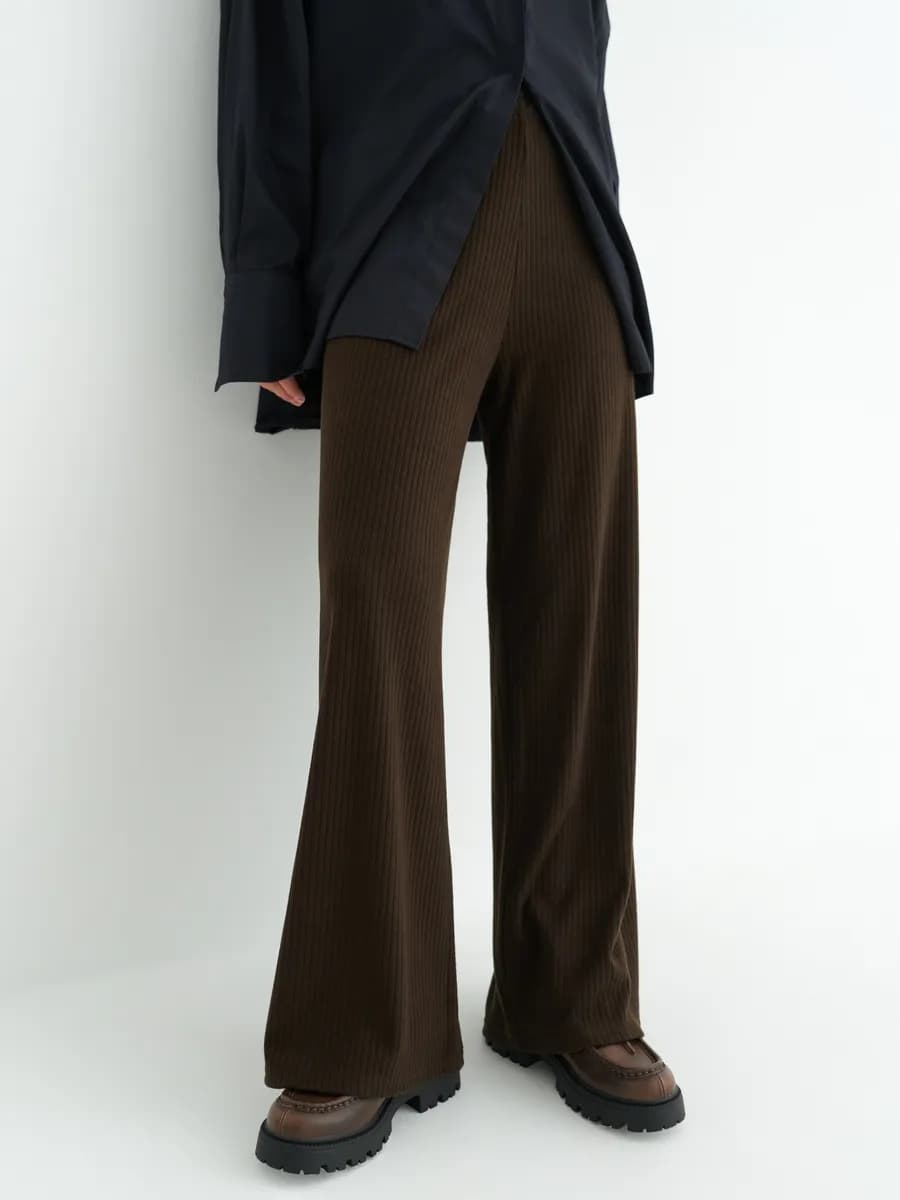 Брюки трикотажные широкие