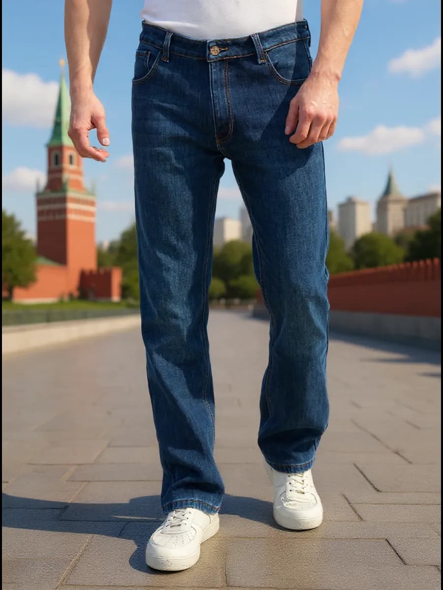 Джинсы прямые