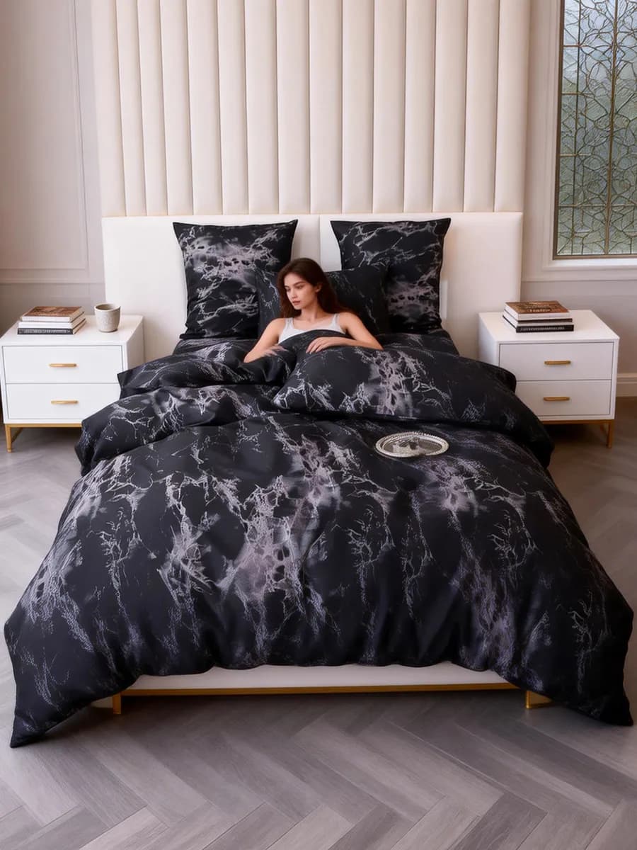 Постельное белье 2 спальное Сатин A-009