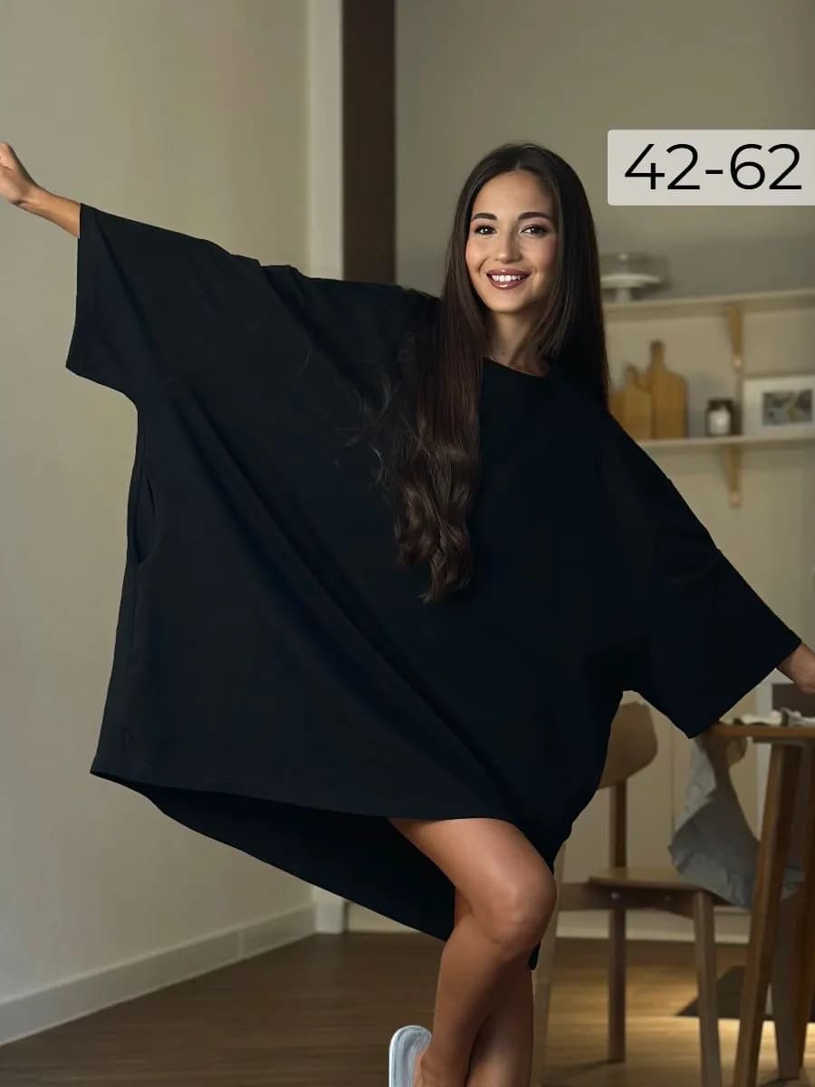 Пижама туника домашняя оверсайз хлопок