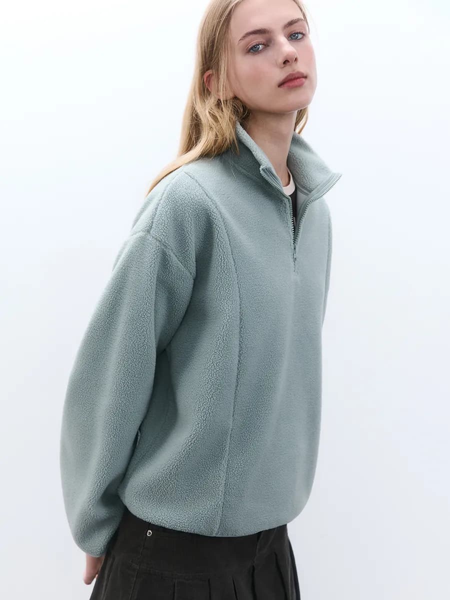 Толстовка-полузамок из флиса