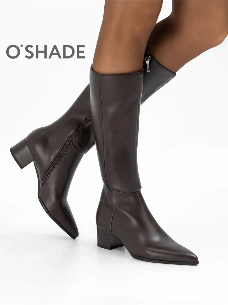 Коричневые сапоги женские демисезонные