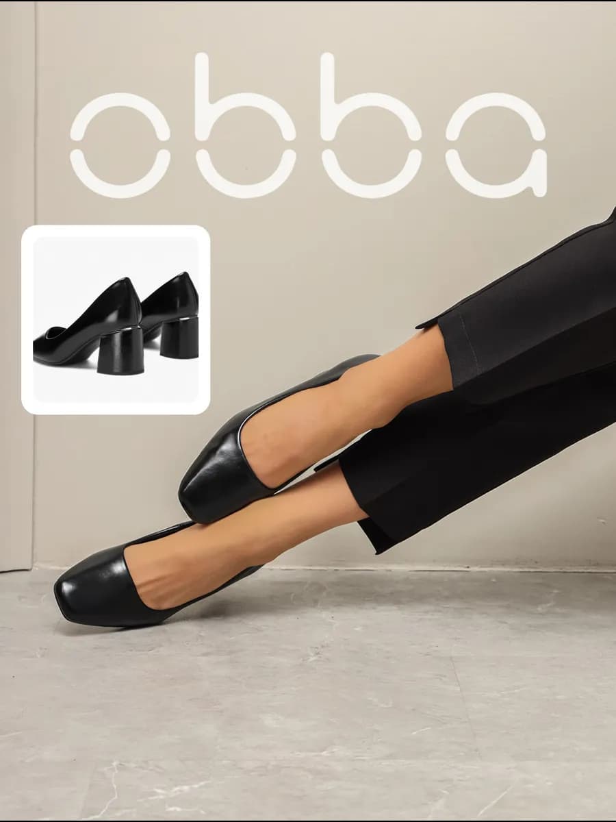 Туфли на устойчивом каблуке - фото 1