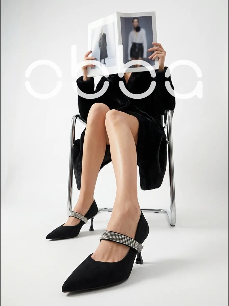 Туфли лодочки на каблуке - фото 1