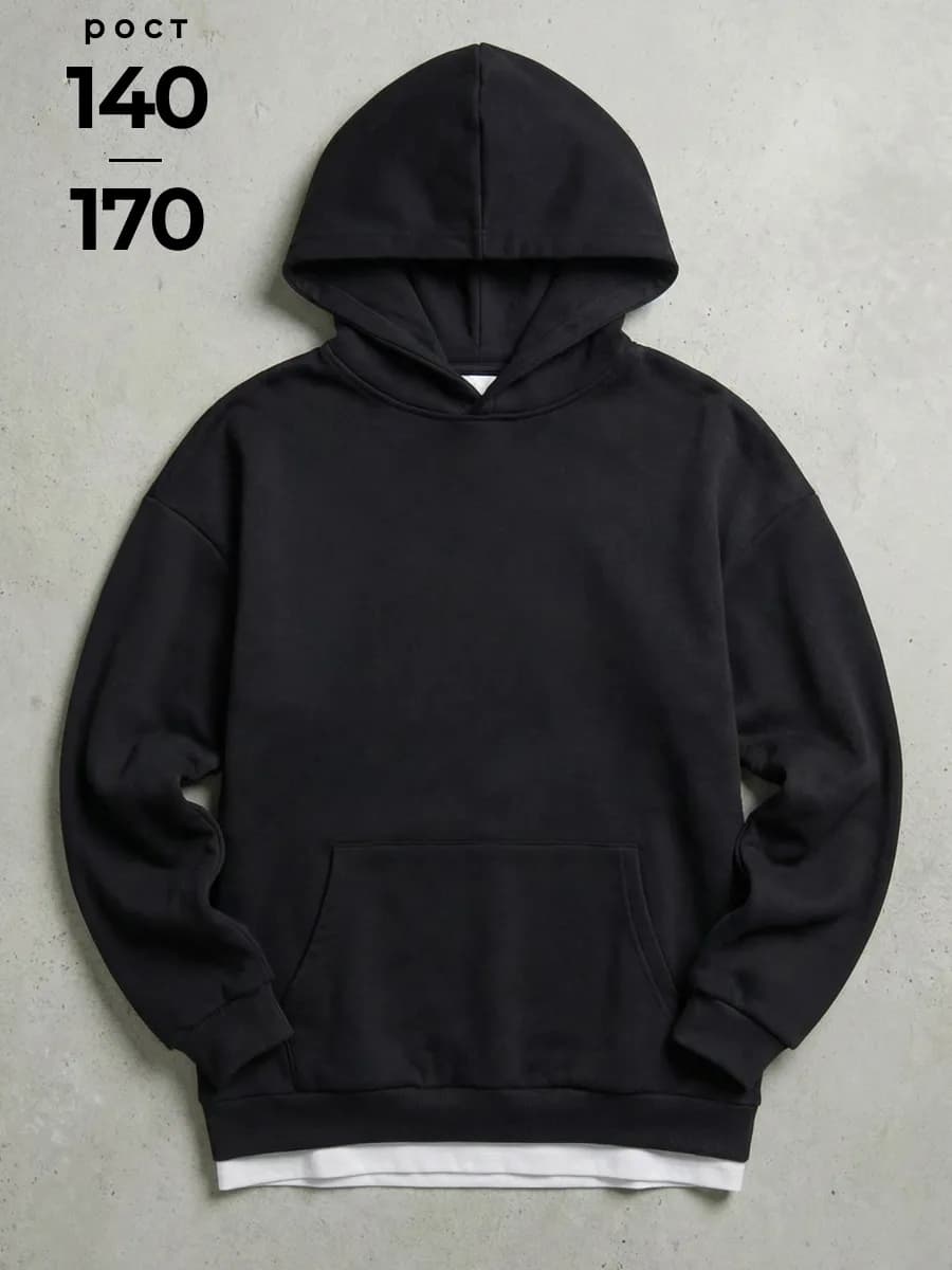 Худи оверсайз для мальчика подростка с капюшоном