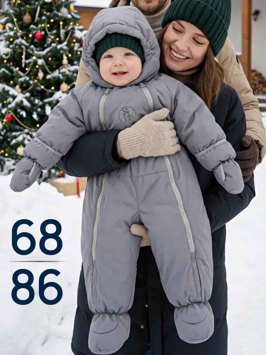 Зимний комбинезон для новорожденных