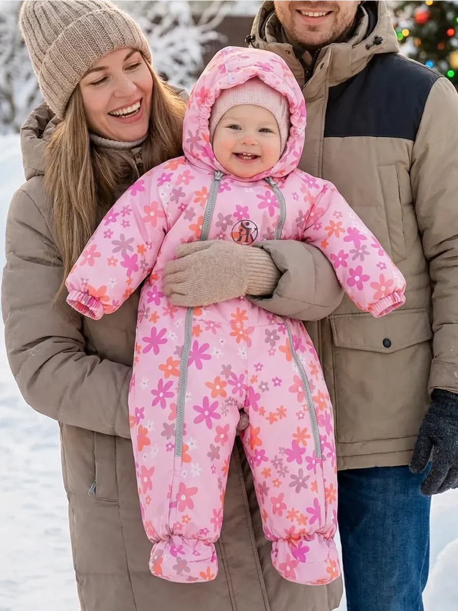 Зимний комбинезон для новорожденных