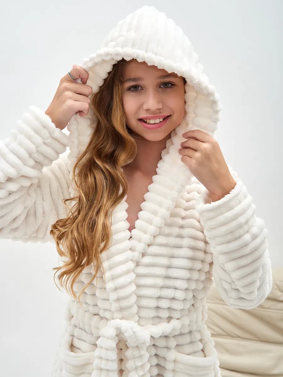 Халат домашний для дома с капюшоном