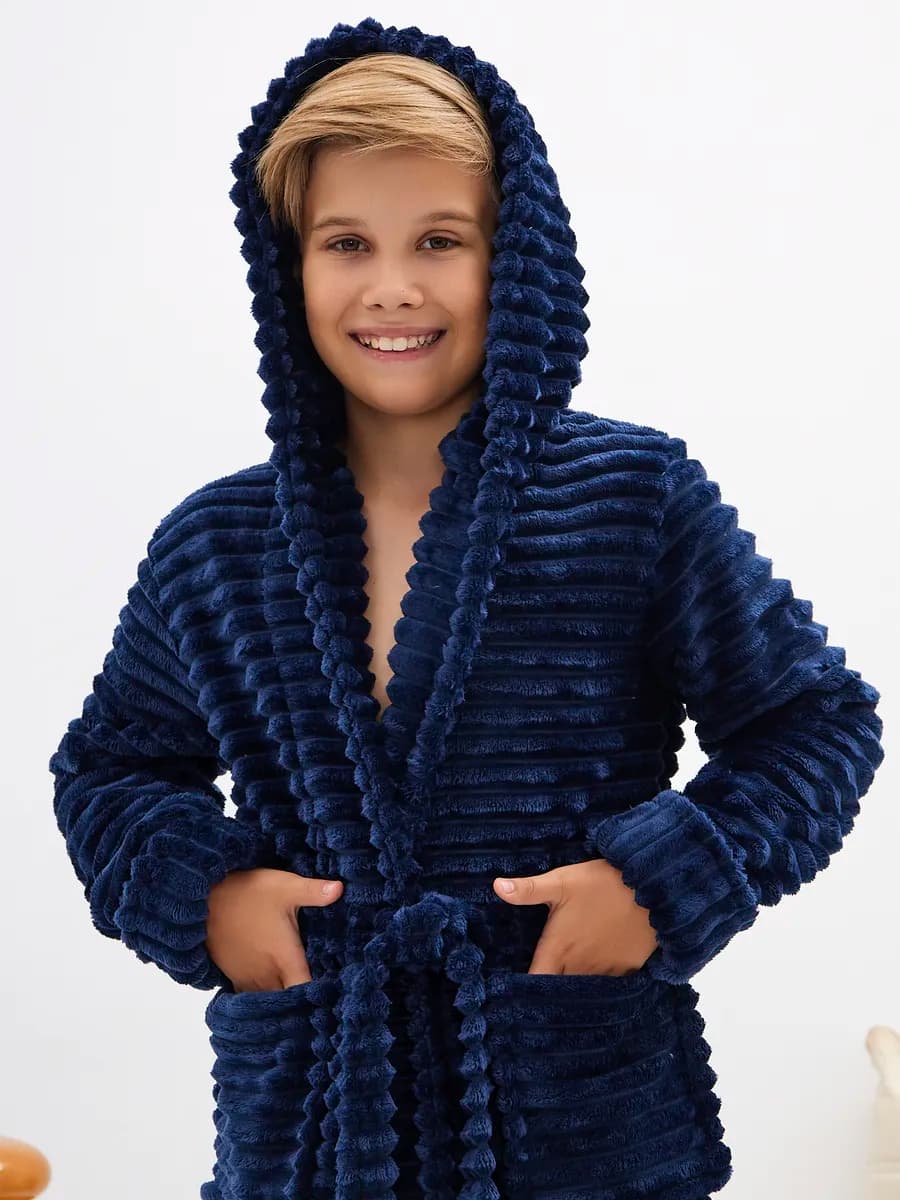 Халат домашний для дома с капюшоном