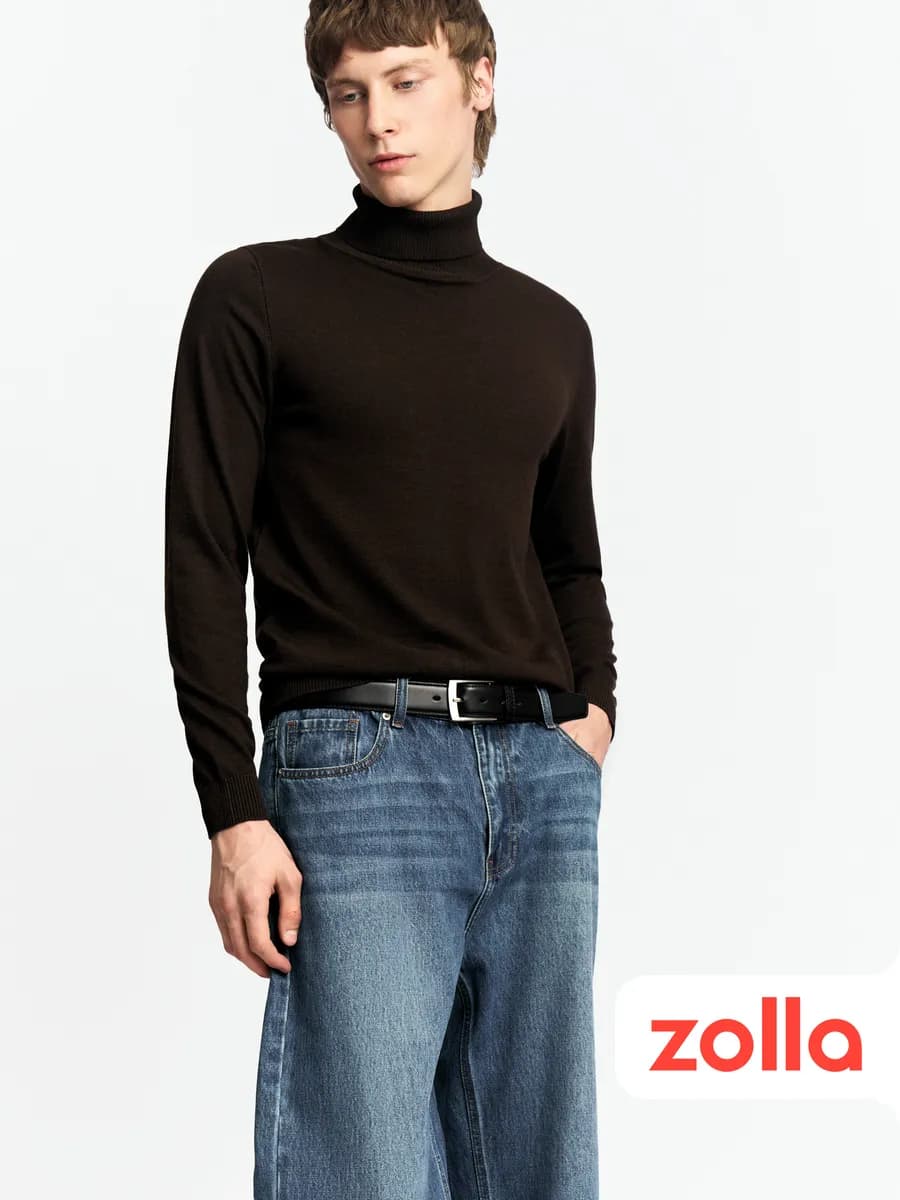 Тонкая мужская водолазка с горлом