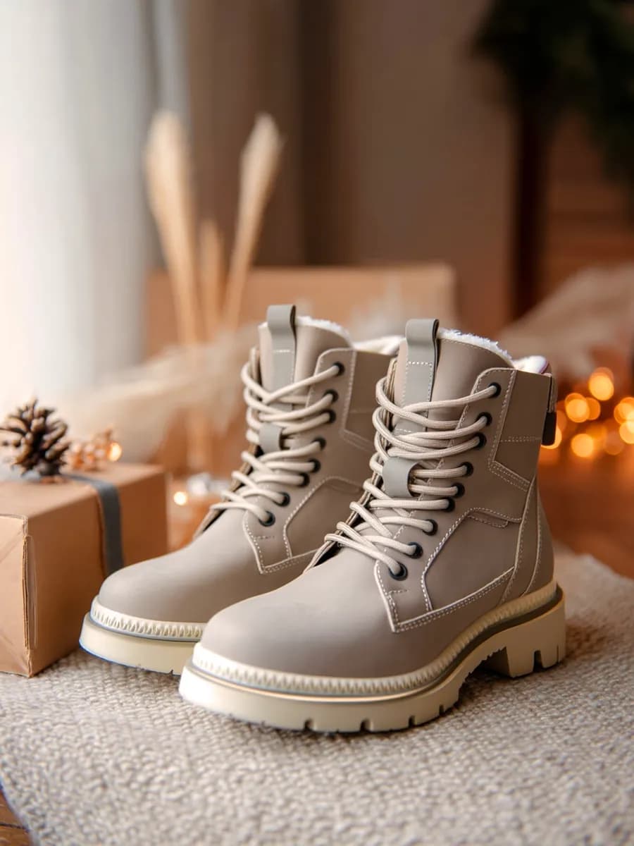 Зимние ботинки обувь с мехом