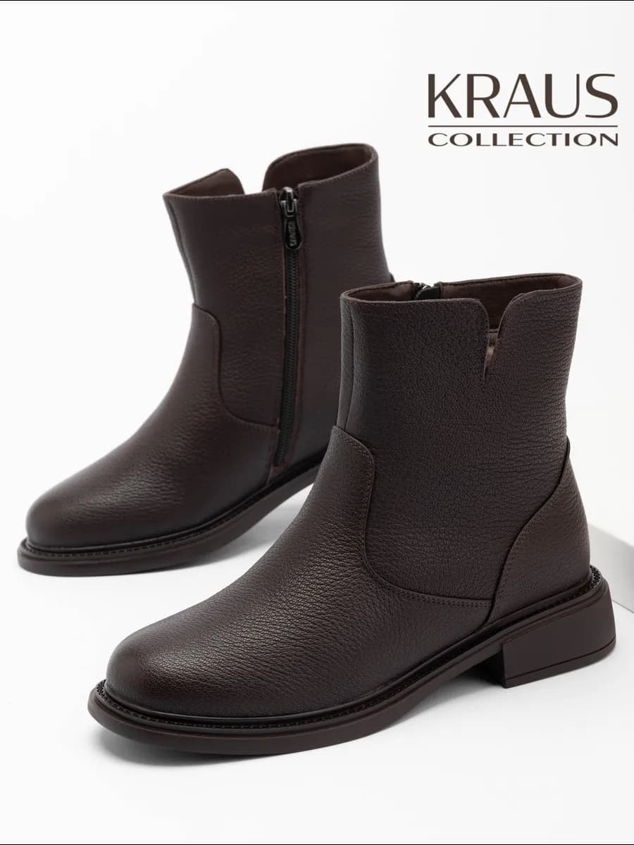 Ботинки женские зимние кожаные