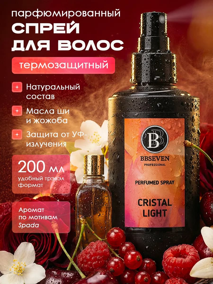 Парфюмированный Спрей термозащита несмываемый 200 мл