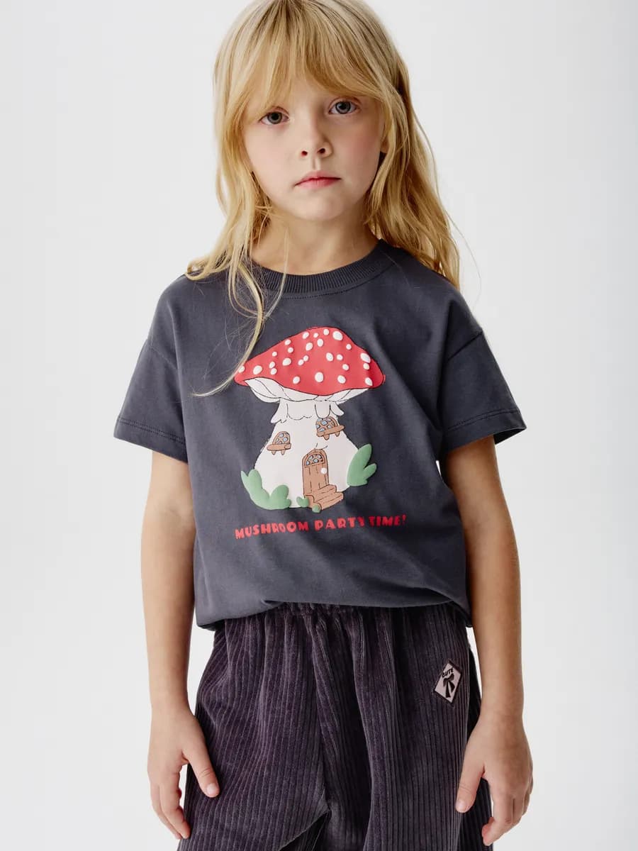 Футболка оверсайз хлопковая с принтом