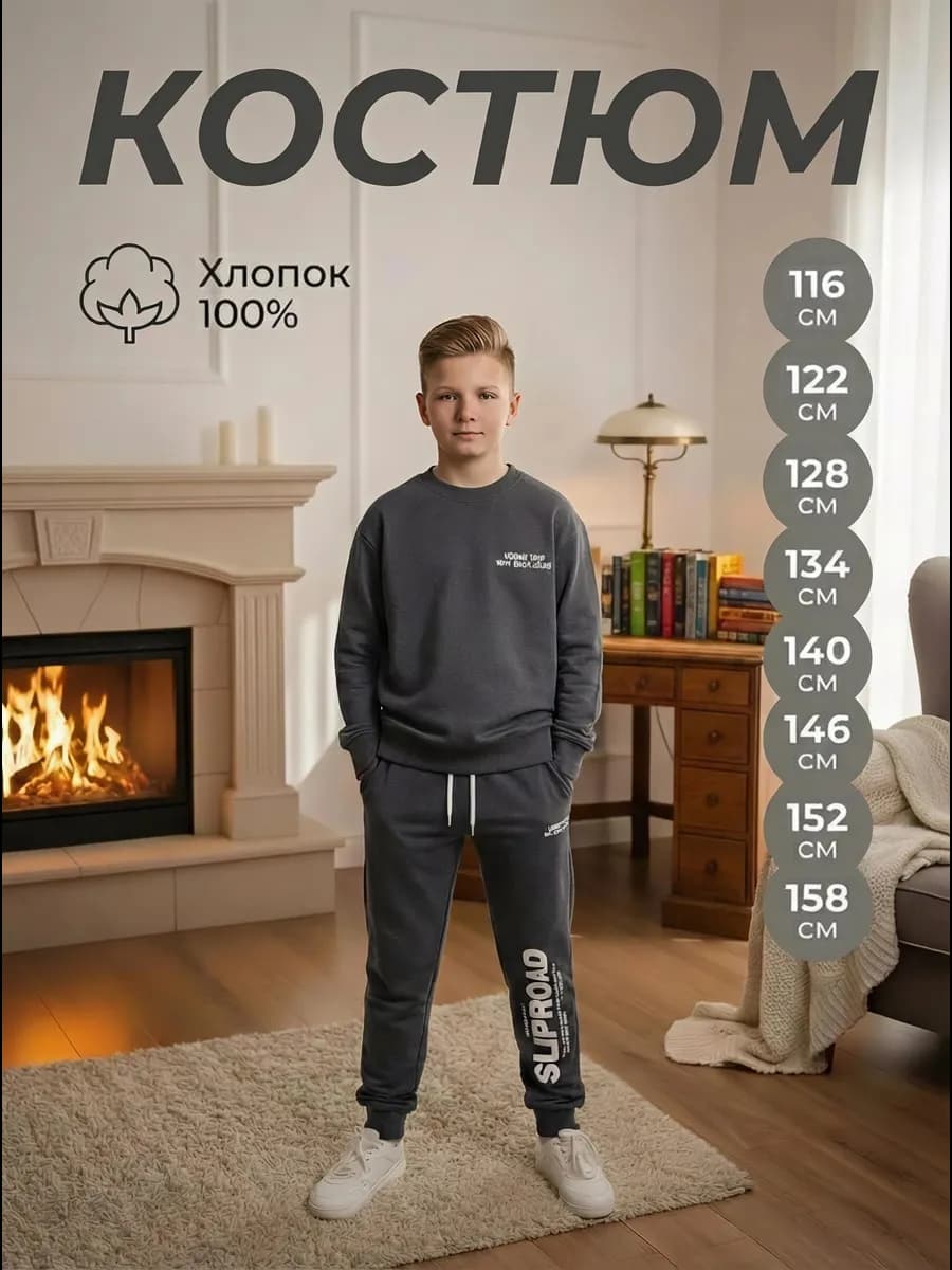 Спортивный костюм детский с принтом