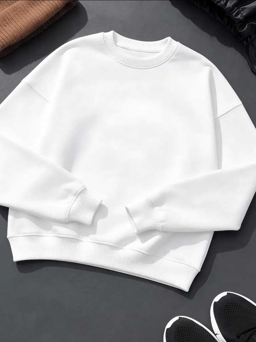 Cвитшот теплый оверсайз y2k с начесом