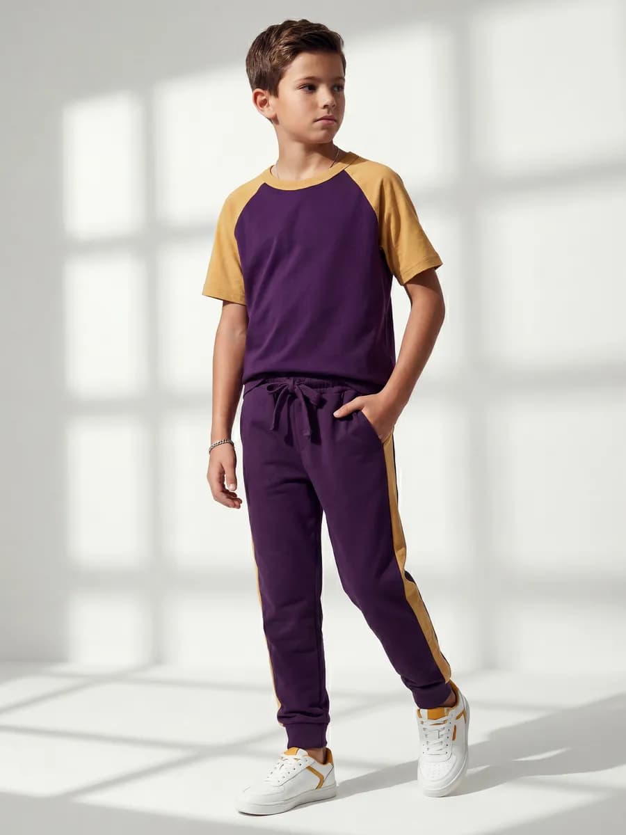 Спортивный костюм для мальчика, футболка и брюки
