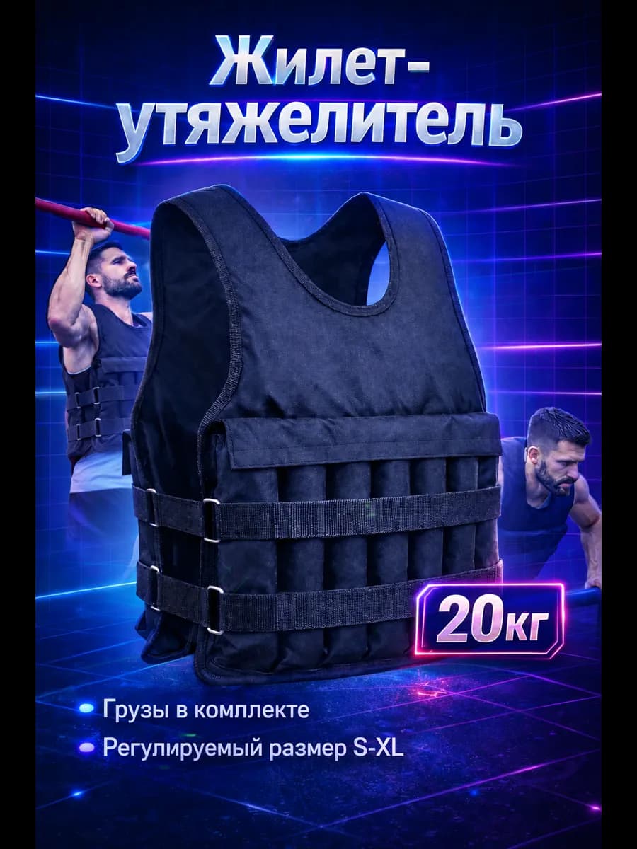 Жилет утяжелитель 20 кг