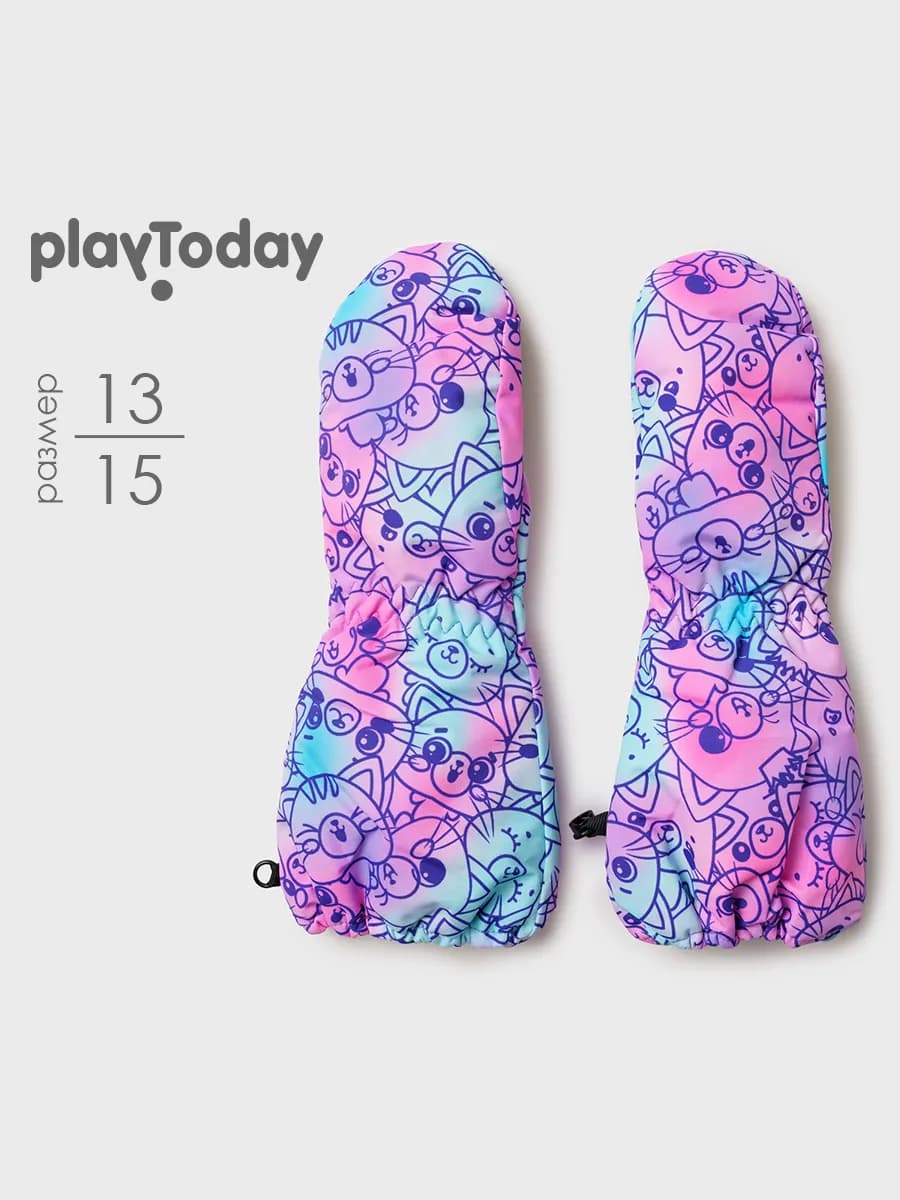 Зимние варежки-краги