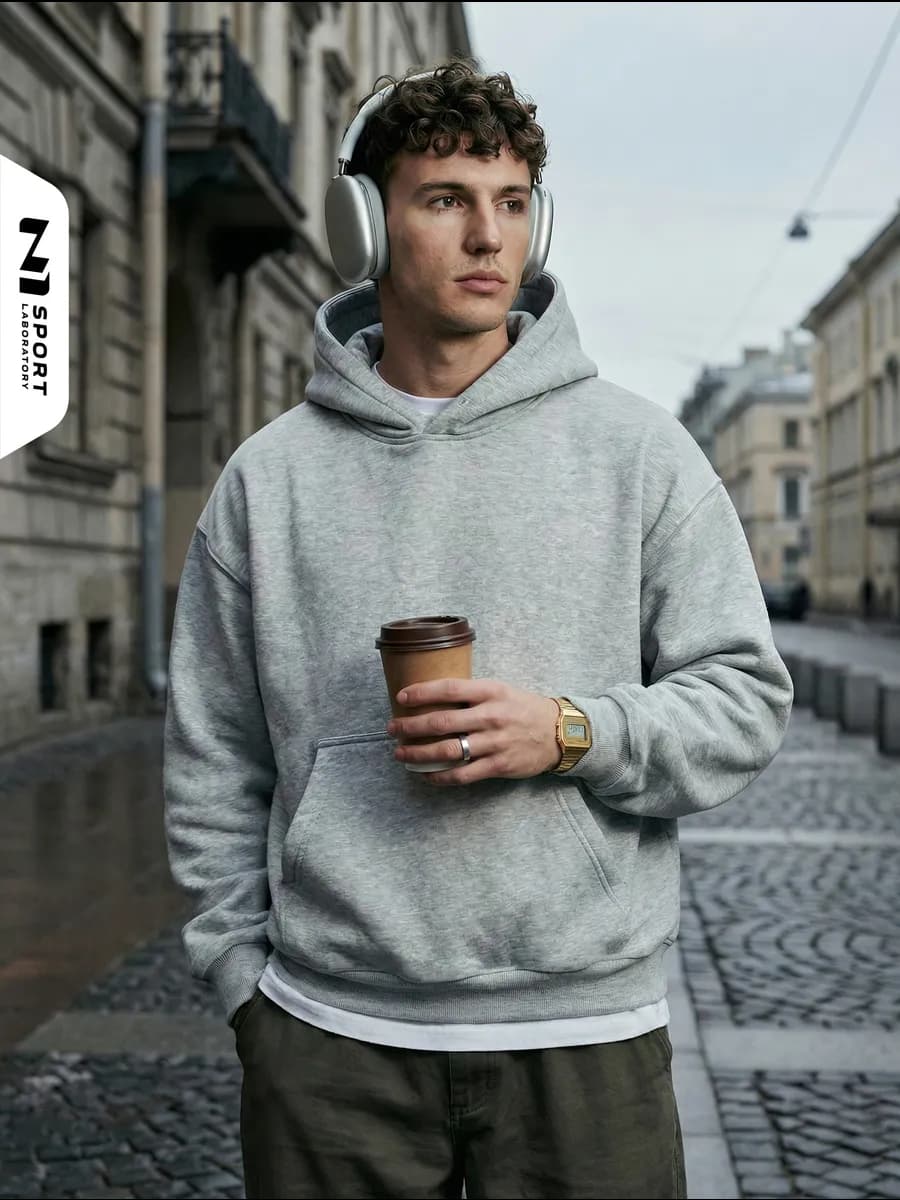 Оверсайз худи с капюшоном и начесом - фото 1