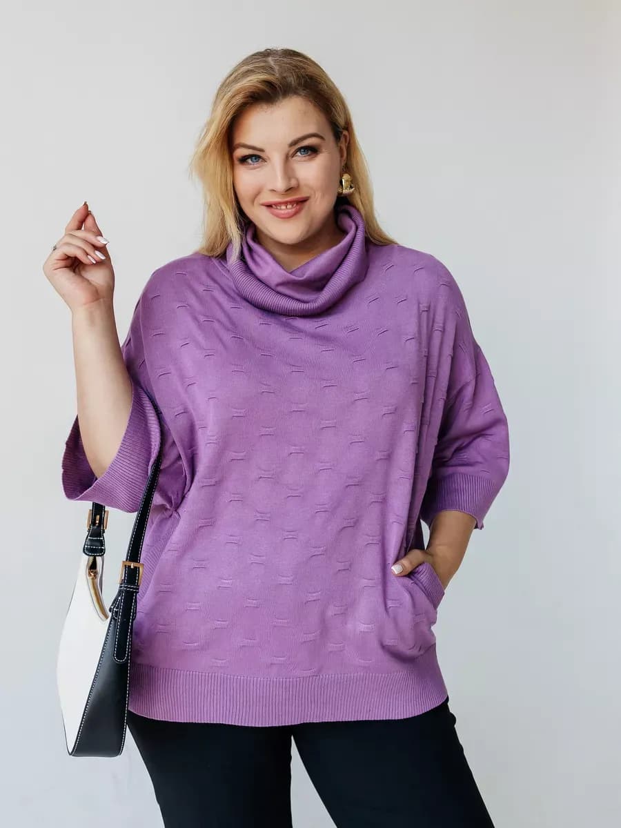 Оверсайз джемпер больших размеров
