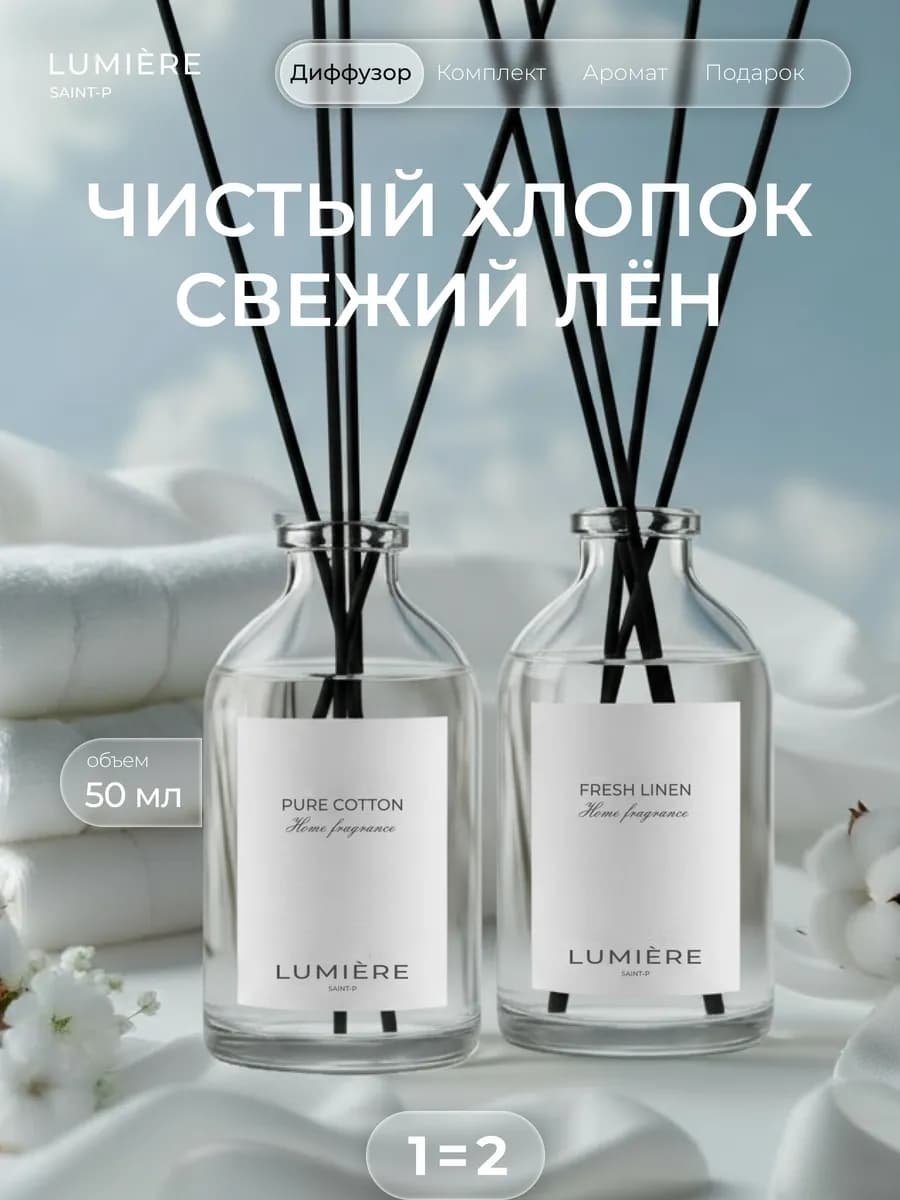 Диффузор для дома с палочками 2 шт