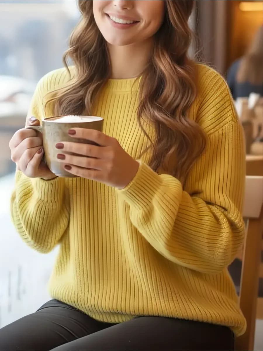 Свитер велюровый оверсайз мягкий джемпер