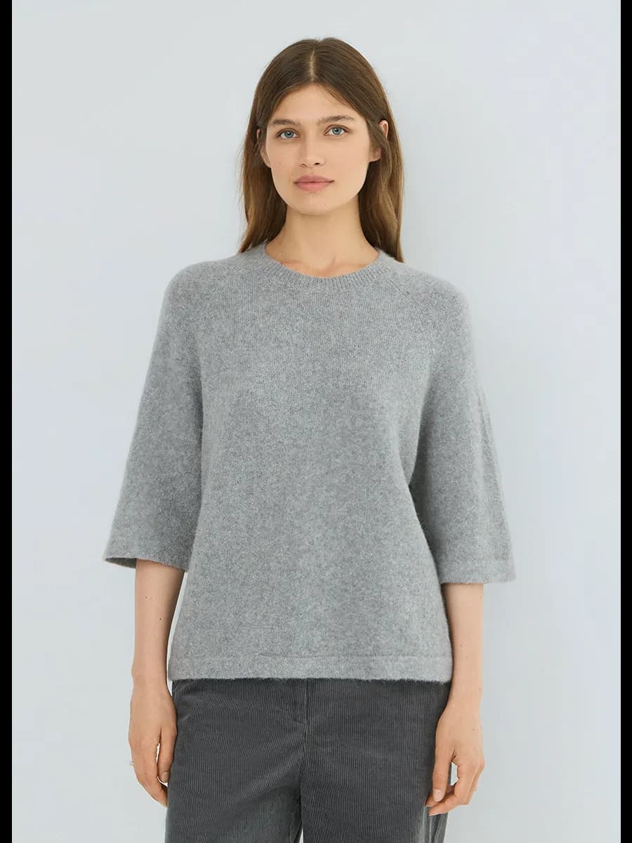 Джемпер вязаный теплый оверсайз